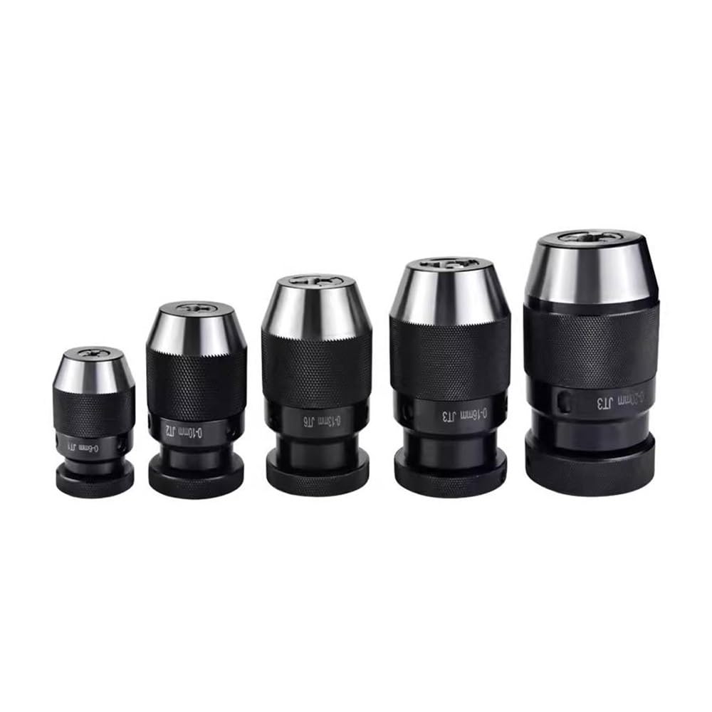 B10 B12 B16 B18 B22 Mandril de taladro JT3 JT6 con abrazadera bloqueo automático ajuste 0-6 mm 0-10 0-13 0-16 0-22 mandriles(JT3 0-16mm)