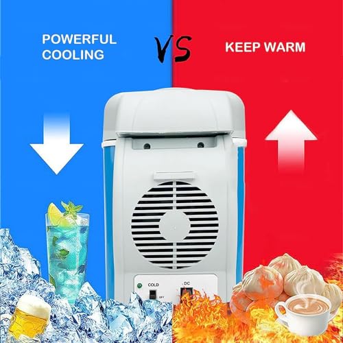 HAZARA Plug in koeler voor auto, 7,5L, auto 12v, geluidsarme mini-koelkast, met koel- en verwarmingsfunctie, koelbox voor auto, voor alle 12V-voertuigen - Image 4