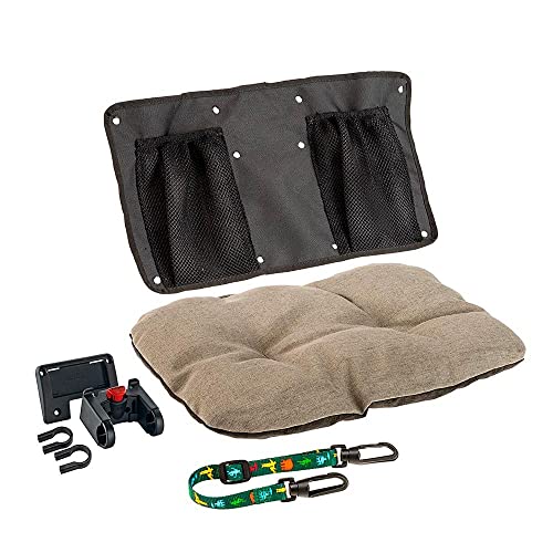 Ferplast Fahrradkorb Hundekorb für Fahrrad kleine Hunde Atlas Bike 20 Rapid, kleine Hunde bis 7 kg mit waschbarem Kissen, Transportbox für Haustiere, 47 x 35,5 x 34,5 cm, grau