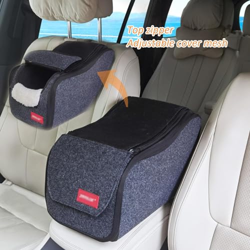 LYXLBX Autositz Hund Mittelkonsole Für Kleine Hunde,Für Kleine Hunde Und Katzen, Luxus-Autositz Für Mittelkonsole Waschbarer Hundesitz Auto Hundebett Hundetasche Hundekorb Für Katzen Hunde Bis 7 Kg