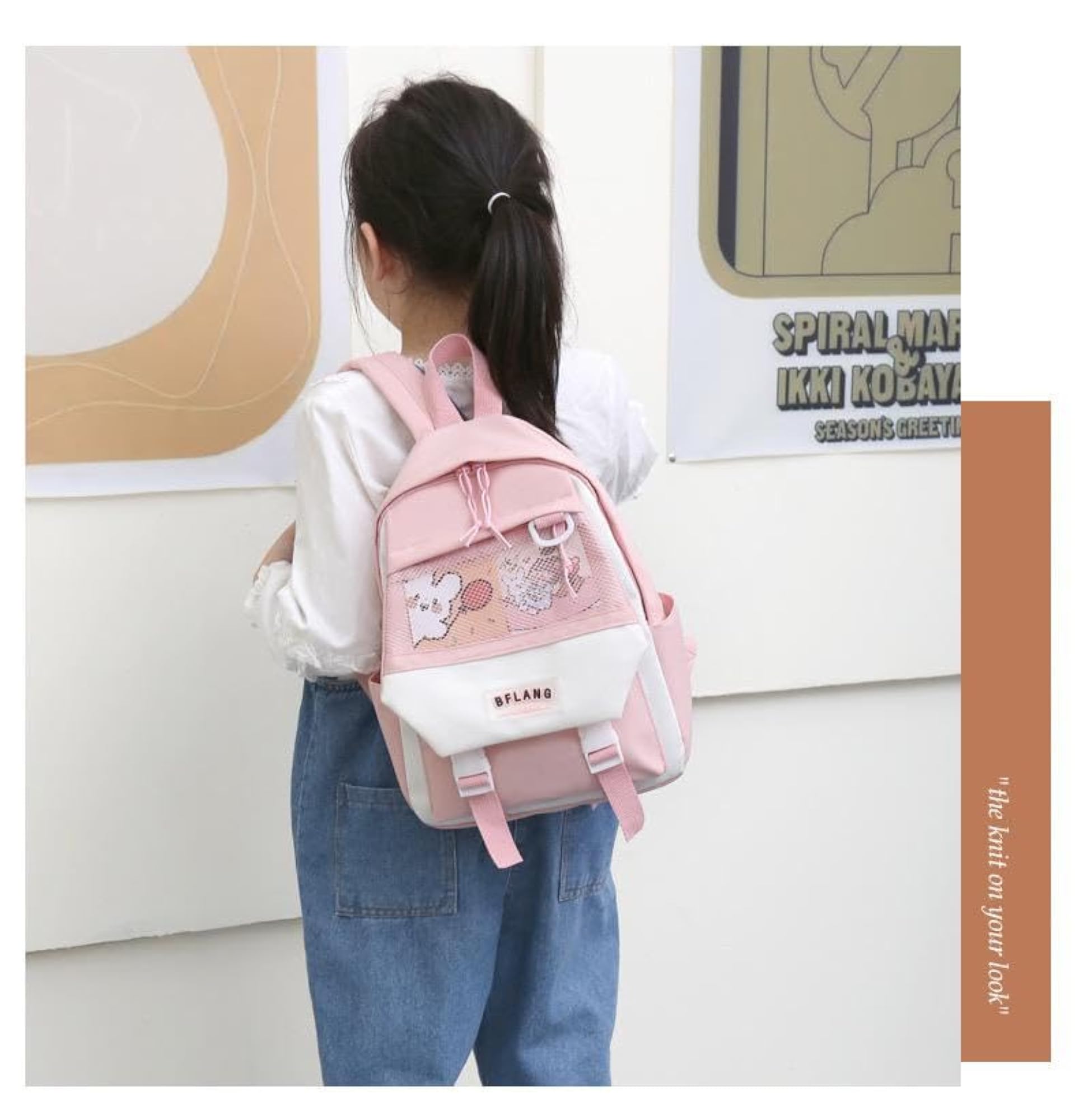 Cute Plush Kids Backpack for Toddlers, Pink Cartoon Animal Design