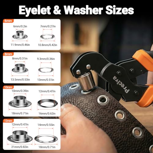 Preciva 4-Size Grommet Tool Kit