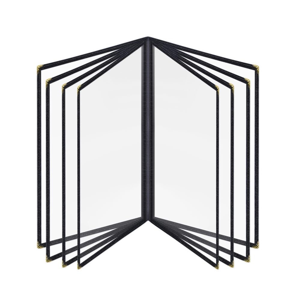 ibasenice Carpeta De Menú Transparente Cubierta Protectora Páginas Para Restaurante y Cafetería Como Portamenús Para Exhibición De Bebidas