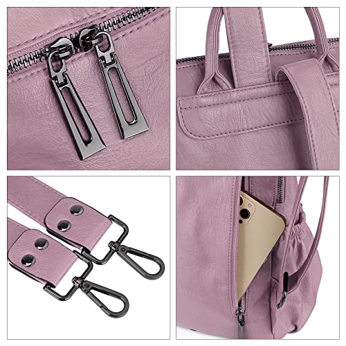 Image of Uromee Travel Backpack Purse Women Vegan Leather Tassel Shoulder Bag
