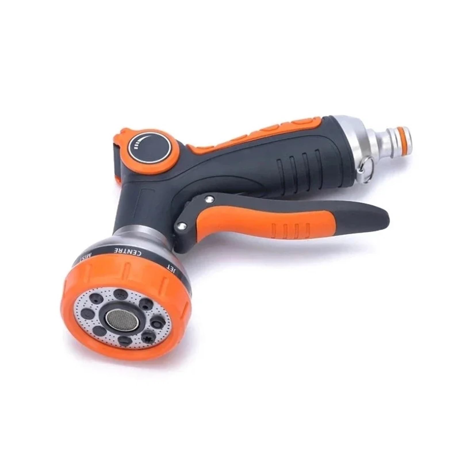 Pistolet d'arrosage avec embout multi-jets, Eau de jardin ABS à 8 modes, buse rotative, pouce, arrosage et lavage voiture avec poignée TPR