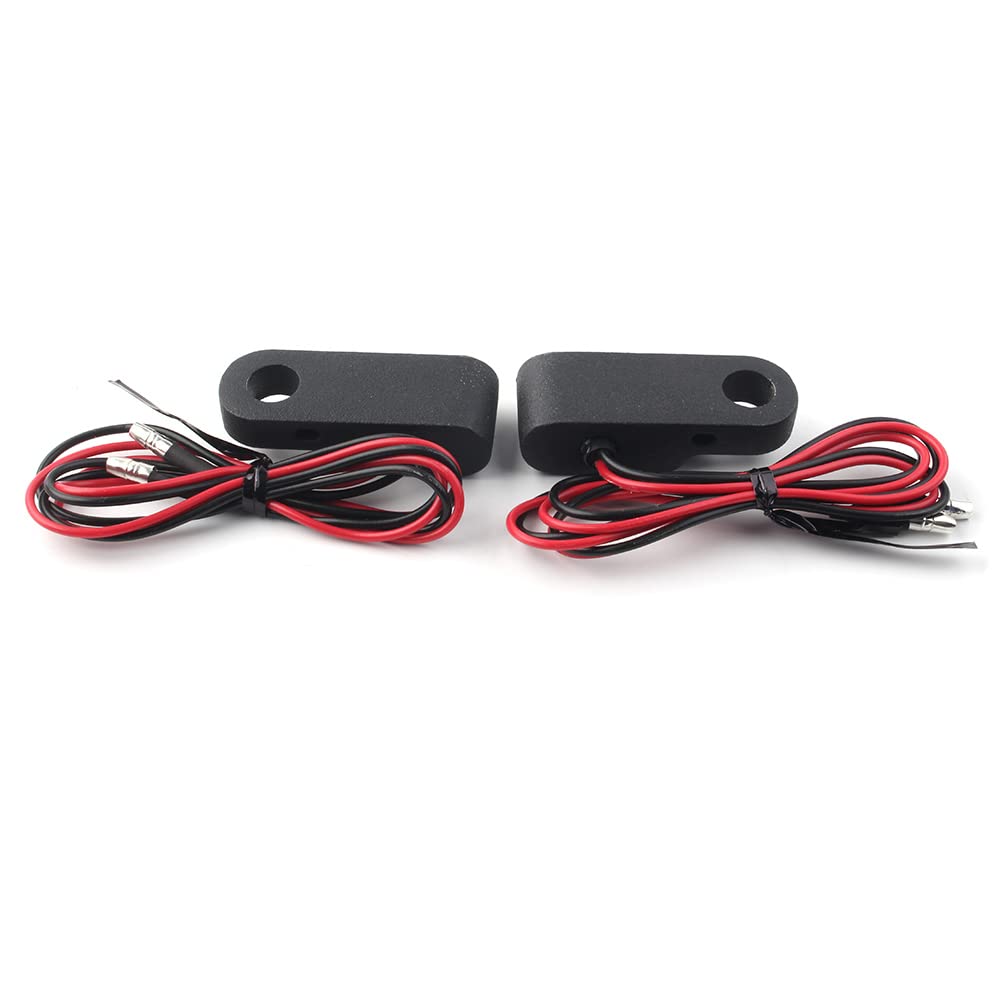 Cnfang4 LED Turn Signals, Blinkers Black Indicators Lamp Universal For Motorcycle with 12V Battery