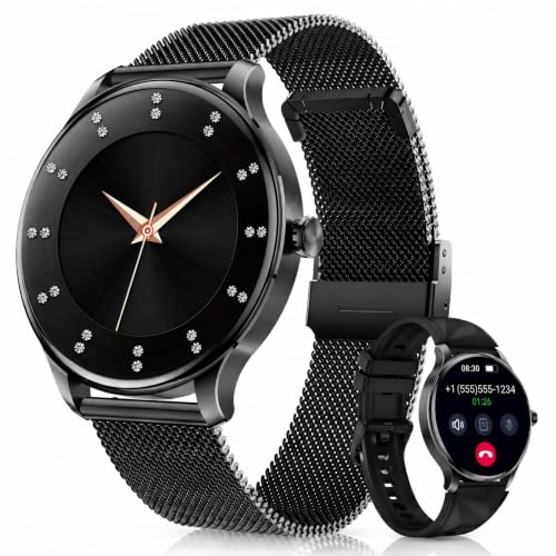 Montre Connectée Femme WalkerFit Noir Compatible Android iOS