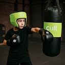 Cult Kids Boxing Kit with Punching Bag, Gloves & Headgear – Durable PU Leather, Safe & Comfortable Training Set for Boys & Girls Ages 5-10 – Ideal for Fitness, Discipline & Fun – Green gallery image