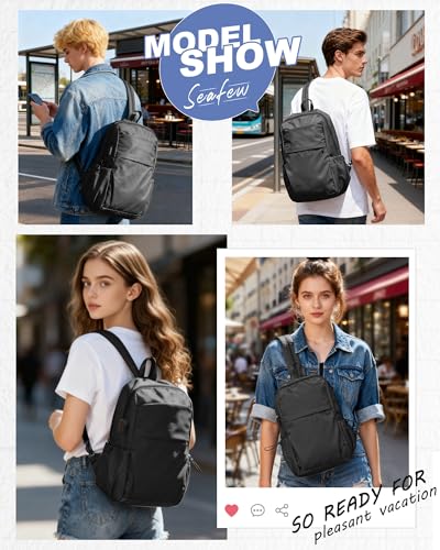 Image of Small Black Sling Crossbody Backpack Shoulder Bag for Men Women