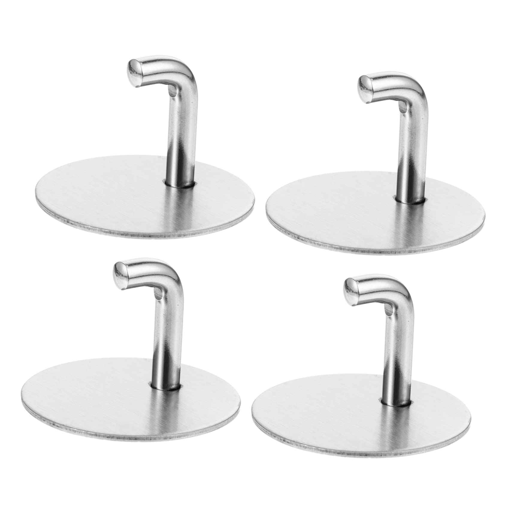 VASDEV Juego de 4 Piezas de Acero Inoxidable 304 para la Pared del hogar, Perchero para Ropa, Gancho para Toalla de Ducha, Ganchos de Metal, Gancho de Cocina, Gancho de Pared Autoadhesivo