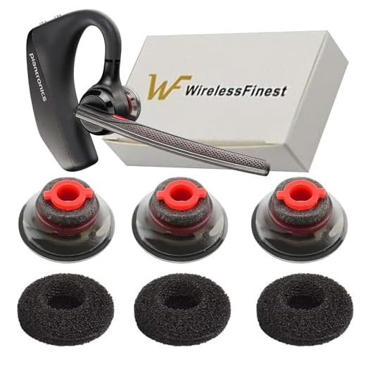 3X Ultra Comfort Eartips Ear Buds Replacement Earphone Ear Tips Kits Earpads Foam Set Cushion for Plantronics Voyager 5200 5220 5210 Series Bluetooth Headset Headphone (Medium M)