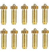IdeaFormer-3D 10Pcs 0.6mm Brass Kobra 3 Nozzles, 3D Printers Extruder Hotend Nozzle for Anycubic ...