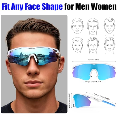Image of Polarized Running Sunglasses for Men Women Ultra-Comfort, UV400 Protection