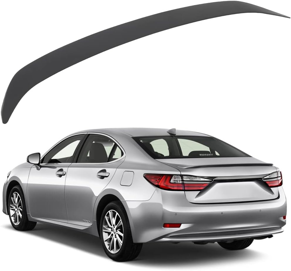 SCITOO Spoiler Wing Fits for 2013-2018 for Lexus ES300h/ES350 Matte Black Rear Trunk Spoiler Wing
