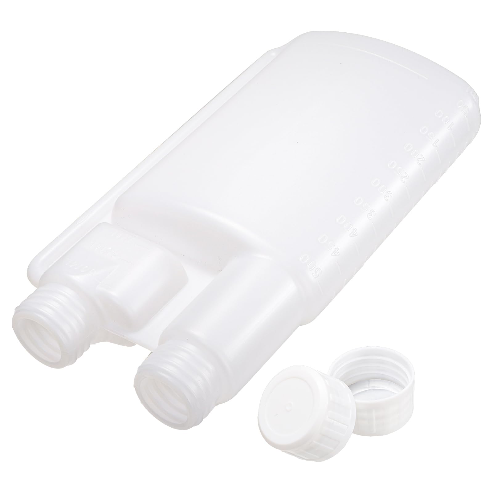 ZEAYEA Lot De 12 Flacons En Plastique Avec Chambre à Shot Intégrée De 28,3 G, Bouteilles De Mesure Portables De 500 Ml Pour Liquide, Boisson, Huile
