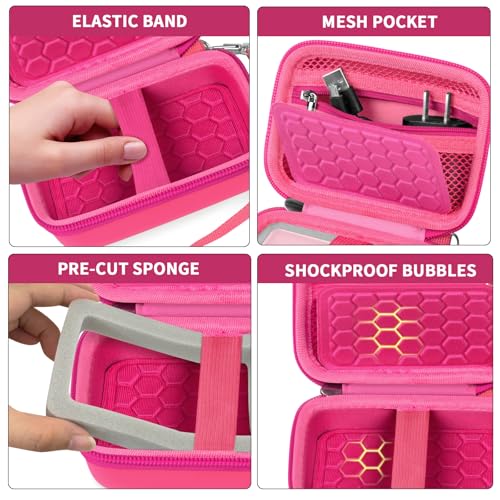 Funda protectora para cámara digital Comecase color rosa brillante miniatura 4
