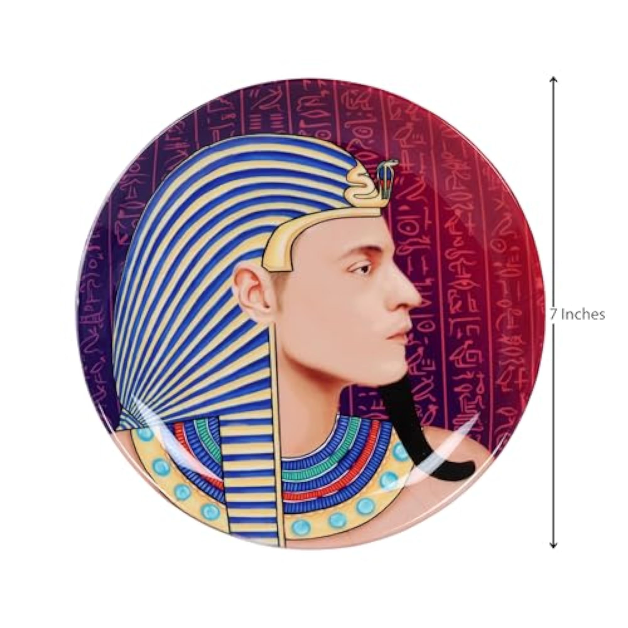 Wall Plate (Matt) Egyptian King Hanging Wall Plate