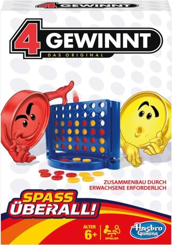 Hasbro B1000800 Spiele B1000100-4 gewinnt Kompakt, Reisespiel