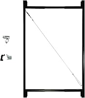 Vista 1 de Adjust-A-Gate® AG72LTP-ZR0110 Medium - Kit de puerta de estructura completa resistente a la corrosión de acero, anti caída, de marco completo – Para