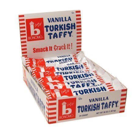 Bonomo Turkish Taffy - Vanilla, 1.5 oz, 24 count