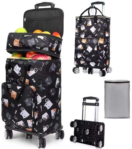 VbsOJ[g e 50L ۗۉ VbsOL[ h ܂肽 J[g  5 360°] É ig  obO O y RpNg ^   (L)iubNC34*23*96.5cm