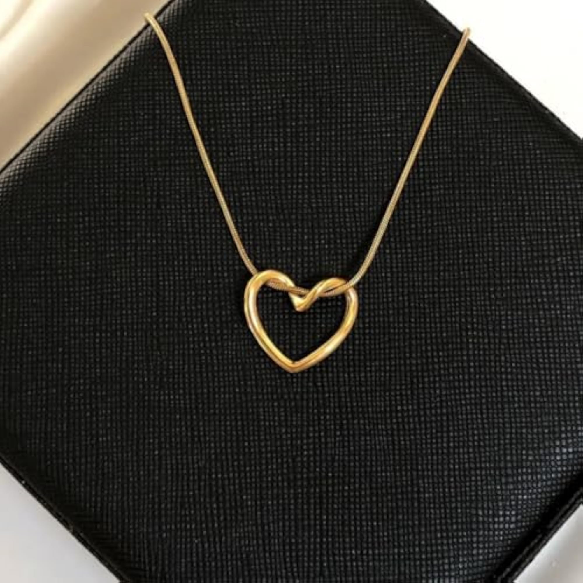 Gold-Plated Heart Pendant Necklace for Women