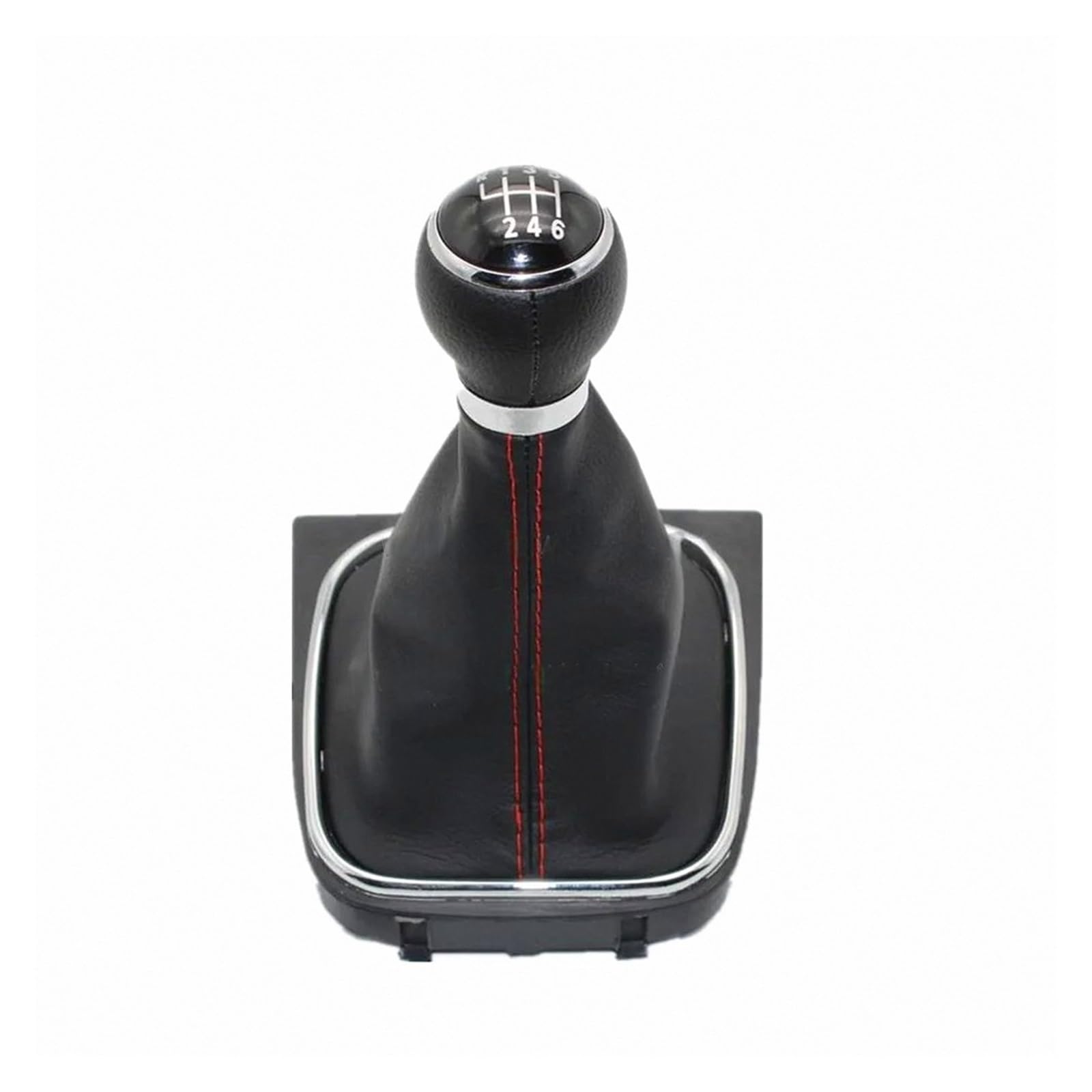 Lozopmtmld Kind 2 For Vw For Scirocco 2009-2014 Sporty Shift Knob Black/Red