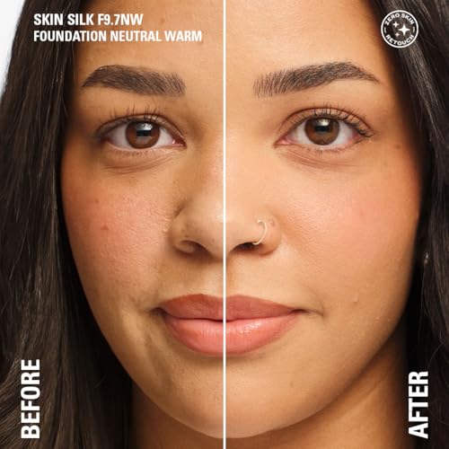 Image of Revolution Skin Silk Serum Foundation- F9.7 Warm, 23ml | Lightweight, Hydrating Foundation with Hyaluronic Acid & Peptides | Natural, Radiant Finish with Light-Medium Coverage | Long-Lasting Base Makeup | Shades Specially Selected for Indian Skin Tones