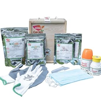 Adasca Garden Combo Pack For All Type of plant Organic Fertilizers For Growth | Gardening Tools Kit For Home Garden | Hand Gloves & Maks | Liquid Bottel Fertilizer Combo Set