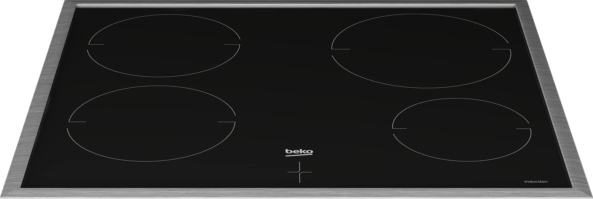 Beko BBUM17341BE b300 Einbau-Herd-Set, Multifunktionsofen mit 9 Heizarten und Glaskeramik-Kochfeld, SteamShine-Reinigung, AeroPerfect, versenkbare Knebel, Schwarz/Edelstahl