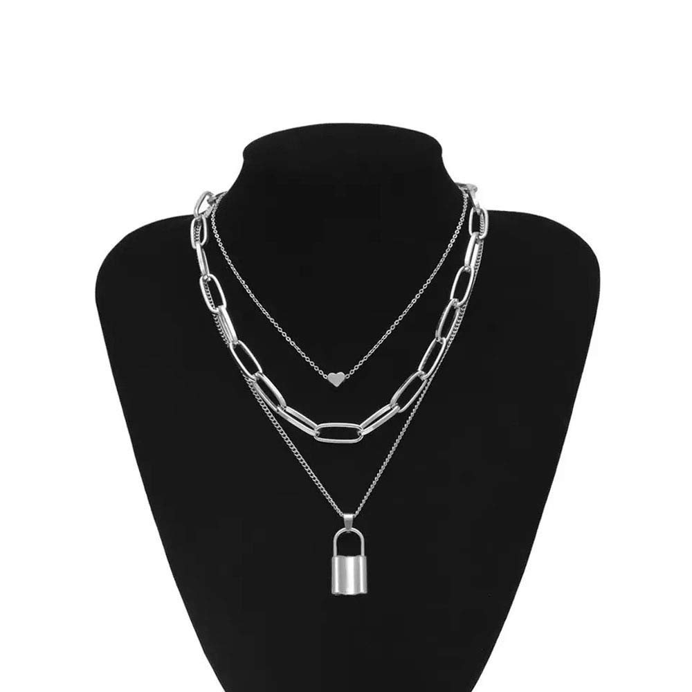 Lock Pendant Necklace Women