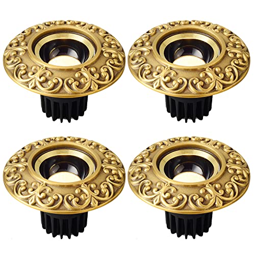 Downlight LED encastré en cuivre style chinois | Plafonnier luxe 12W pour villa et hôtel