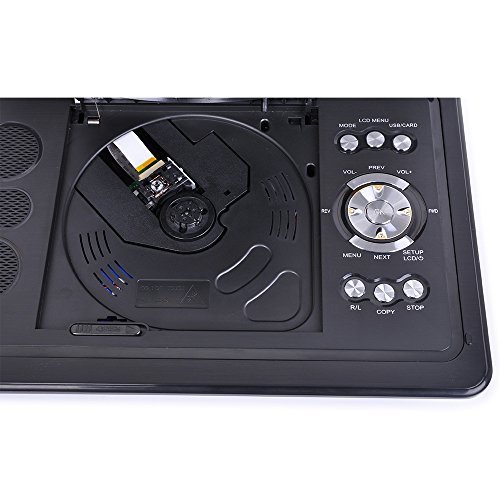 BW 25,7 cm lettore DVD portatile – Gioco e funzione TV, schermo rotante a 270 gradi, giochi, adatto per la casa