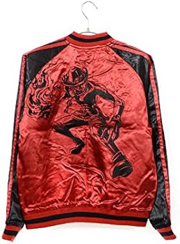 Amazon | ワンピース ONE PIECE スカジャン 火拳のエース 白ひげ海賊団