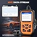 AUTOPHIX OM126P OBD2 Scanner, Check Engine Light Code Reader, Car Code Scanner for Automotive Diagnostic, Read & Clear Fault Code, Pass Smog Test, Live Data, for All US Cars After 1996 (Orange)
