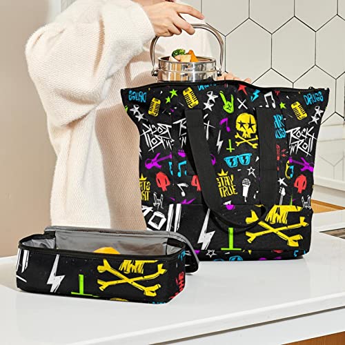 Boîte à déjeuner et sac à main fleurs anti-repas chauds