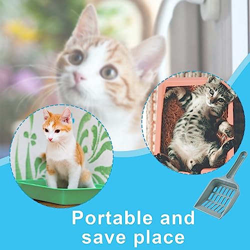 Arenero pequeño para gatos con raspador set 5 piezas miniatura 6