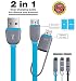 Acatim Lightning Duo 2-in-1 and Charge Cable with Lightning & microUSB connectors for Apple iPhone 6 6Plus, iPad Air mini, Samsung S4 5 6& more