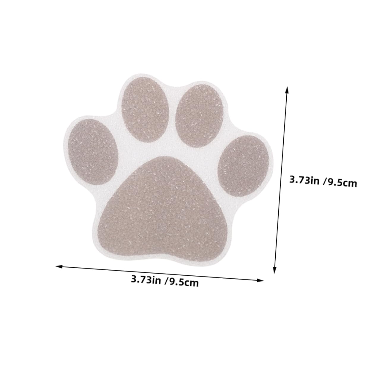 OUNONA 20pcs Non Slip Paw Print Floor Stickers Adorable Skid Shower Bathroom Decor Self Adhesive for Safety for Kitchen Smooth Surfaces