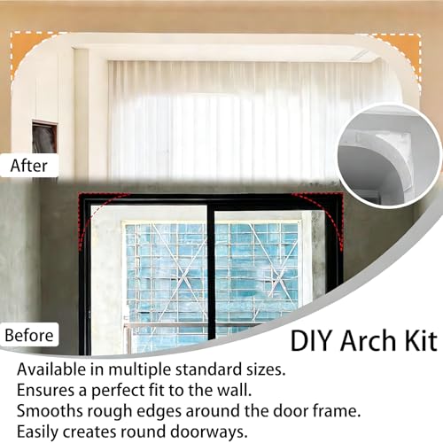 Arco de puerta para pasillos estrechos sin luz juego de 2 piezas 5