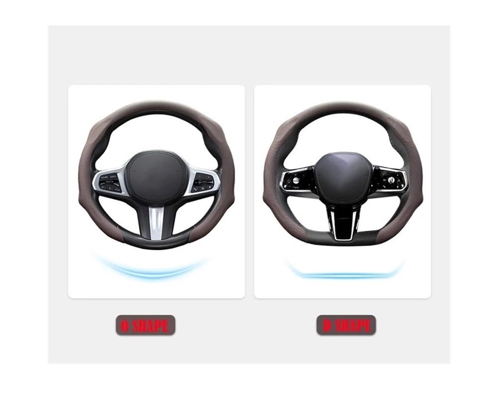 Funda Decorativa para Volante de Coche. Funda para Volante de Coche Perforada, Antideslizante y Transpirable, Modelo Universal.