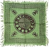 Tarot/Altar Cloth - Celtic Design with Goddess and Phases of The Moon - 18
