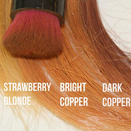 Rootflage Root Touch Up Hair Powder - Temporary Hair Color, Root Concealer, Thinning Hair Powder And Concealer And Applicator With Detail Brush Included.31 Oz (12 Bright Copper) #TOP2
