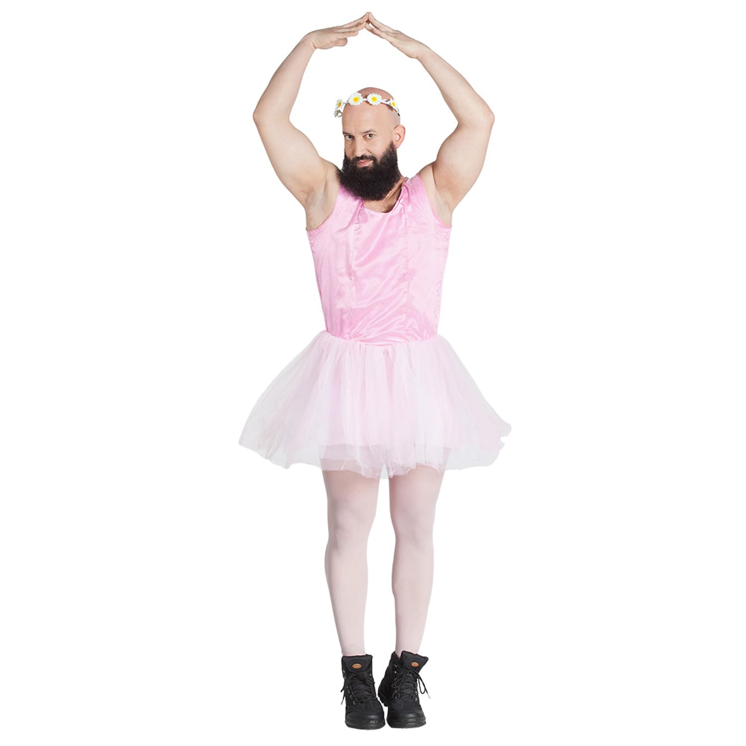 Boland 84175 Adult Costume Ballet Dancer Man, Solid, Pink, XL