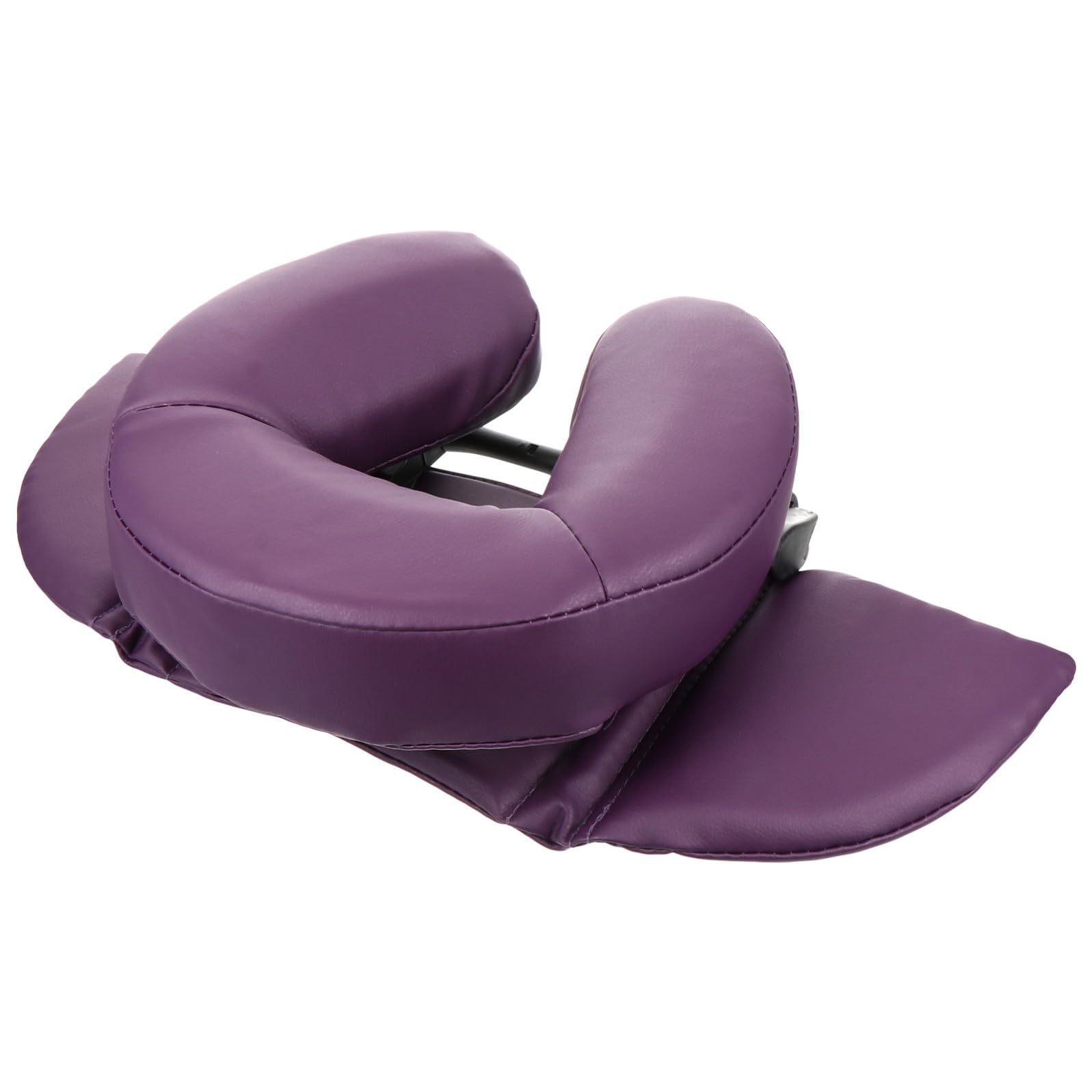 Cuscino per Pisolino da Ufficio Porpora Design Creativo e Angolo Regolabile, Imbottitura in Spugna e Struttura in Acciaio Inox per Massaggio Facciale