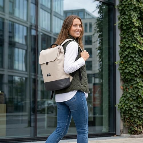 LARKSON Rucksack Damen - Nina - Damen Rucksack mit 16 Zoll Laptopfach für Uni, Arbeit & Reise - Backpack Tagesrucksack Mittelgroß - Wasserabweisend – Bild 3