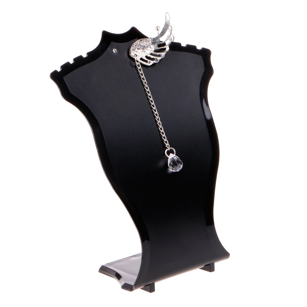 Expositor de Busto de joyería FBHSY para Collares y Pendientes Largos con Orificios para Las Orejas