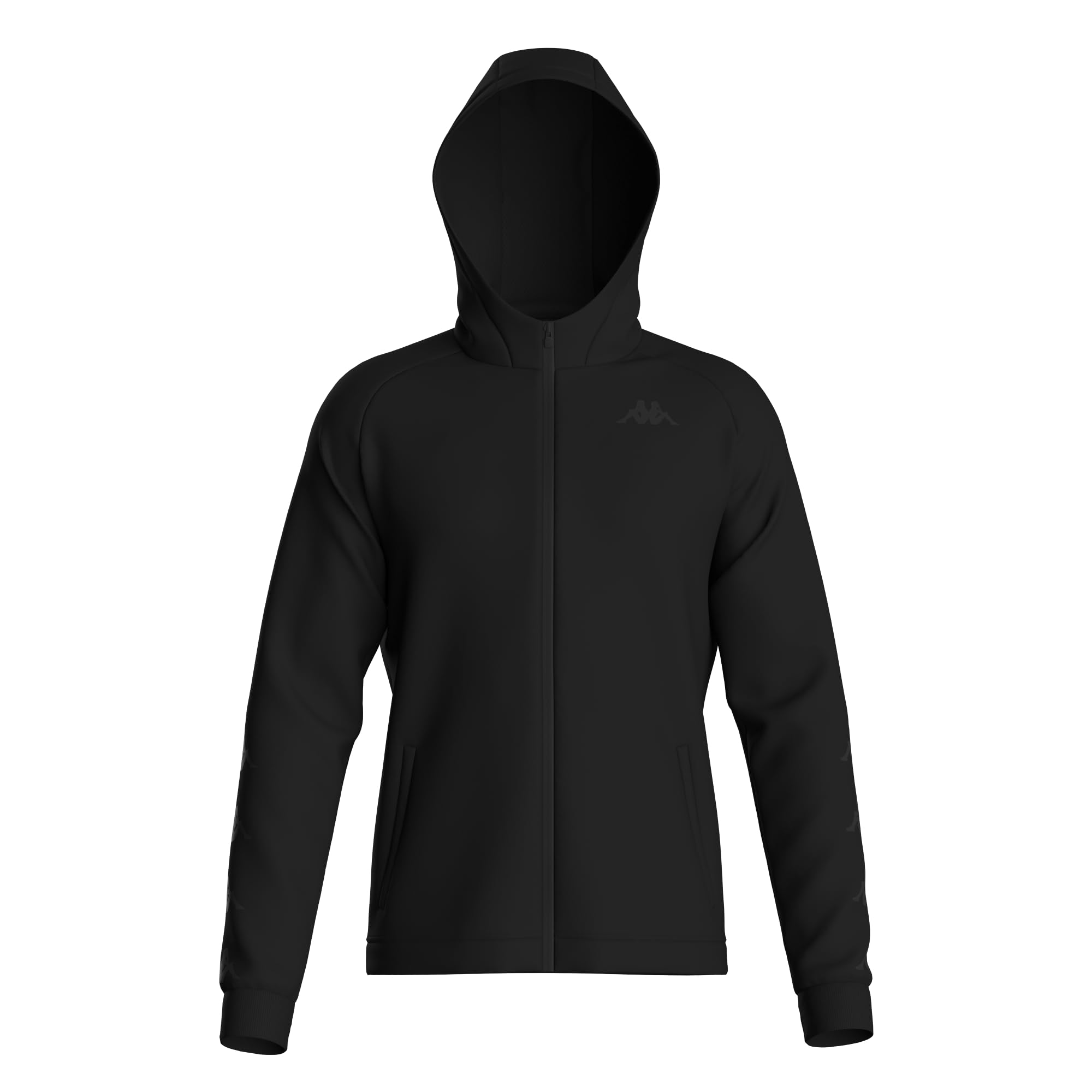 Kappa - Felpa con Cappuccio e Zip, Uomo, Cotone, Palestra, Modello: Igojoso