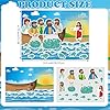 Marspark 24 Pcs Jesus Visits His Disciples Scene Stickers Set Religious Bible Crafts Kit DIY Sticker Scene Vacation Bible School Supplies for VBS Craft DIY Project Church Christian Party Activities #1
