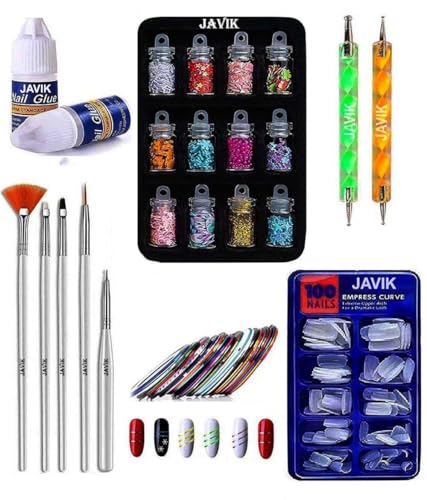 Nail Art Kit set nail tools Combo Of 12 Pcs ...